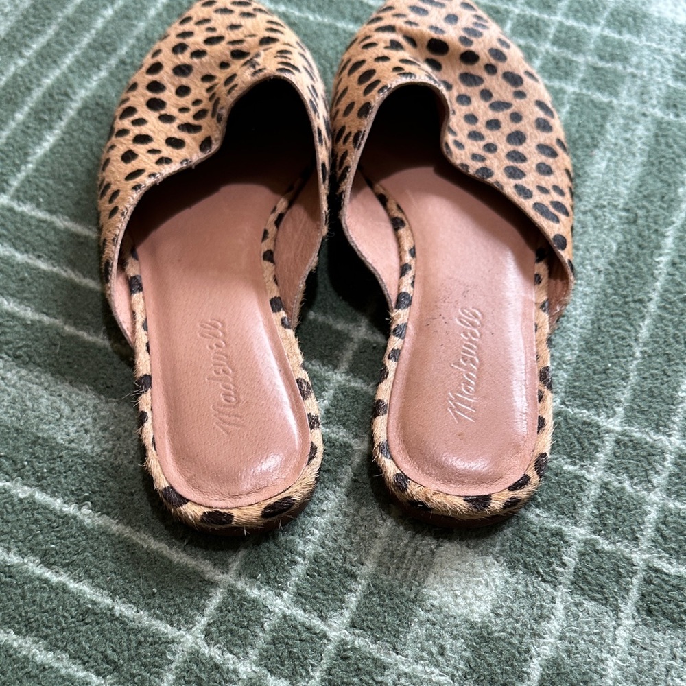 Madewell Leopard Print Women's Mules 8.5 - Picture 2 of 8